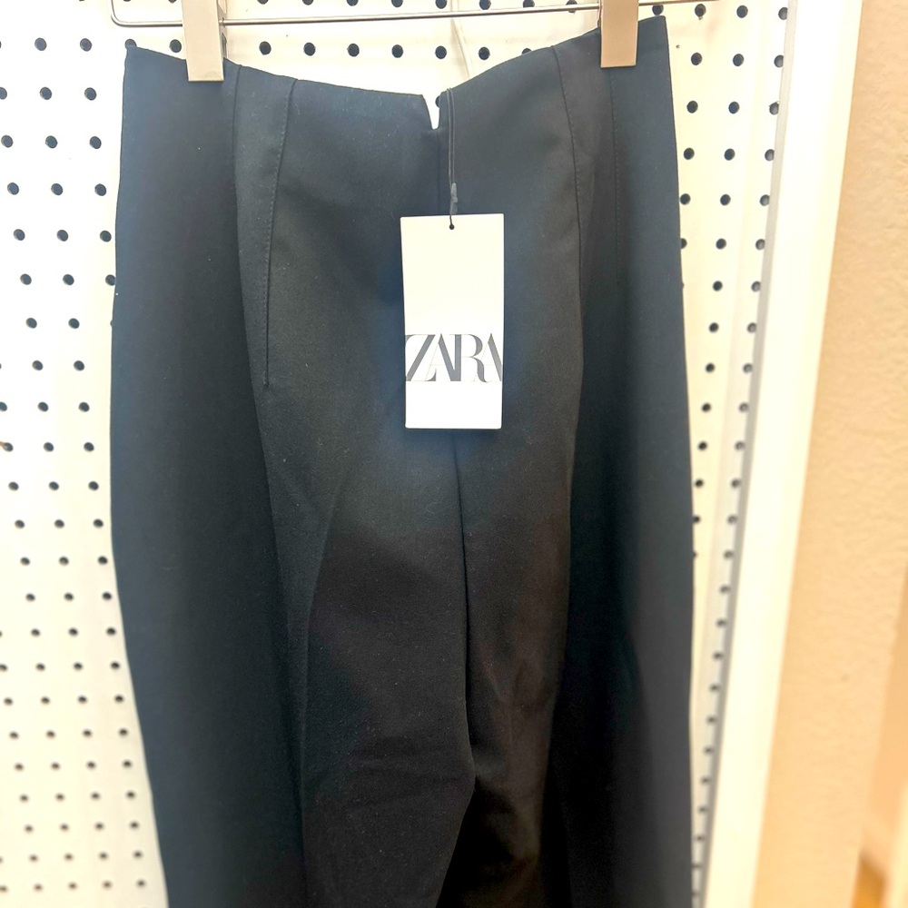 Zara Black Trousers High Waisted